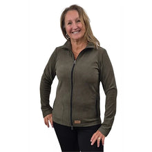 WOMEN'S FITTED CARDIGAN MICRO FLEECE SAND