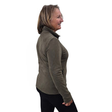 WOMEN'S FITTED CARDIGAN MICRO FLEECE SAND