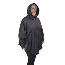 WOMEN'S FULL ZIP HOODED SWANCHO MICRO BOND BLACK