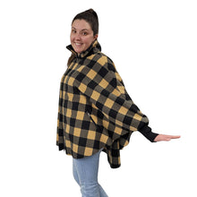 WOMEN'S FULL ZIP SWANCHO BUFFALO CHECK TAN