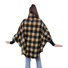WOMEN'S FULL ZIP SWANCHO BUFFALO CHECK TAN