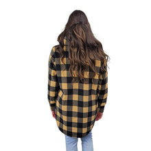 WOMEN'S HOODED TUNIC BUFFALO CHECK TAN