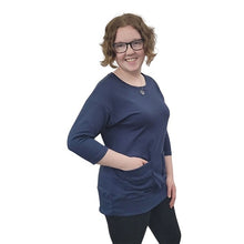 WOMEN'S KELI TOP 3/4 SLEEVE NAVY