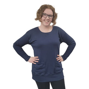 WOMEN'S KELI TOP LONG SLEEVE NAVY