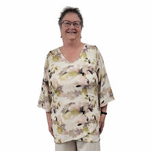 WOMEN'S LIVV LONG TOP BELL SLEEVE FLORAL BURST