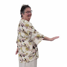 WOMEN'S LIVV LONG TOP BELL SLEEVE FLORAL BURST