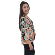 WOMEN'S LIVV TOP BELL SLEEVE TIE DYE ORANGE
