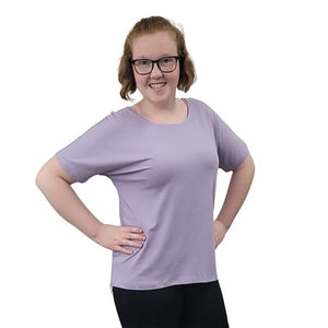 WOMEN'S LOOSE T SHORT SLEEVE LAVENDER