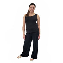 WOMEN'S PALAZZO PANTS BAMBOO BLACK