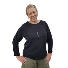 WOMEN'S SCRAP SWEATSHIRTS BAMBOO FRENCH TERRY BLACK