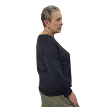 WOMEN'S SCRAP SWEATSHIRTS BAMBOO FRENCH TERRY BLACK