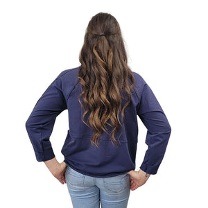 WOMEN'S SCRAP SWEATSHIRTS FRENCH TERRY NAVY