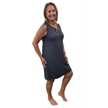 WOMEN'S SLEEVELESS DRESS DARK GREY