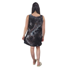 WOMEN'S SLEEVELESS DRESS TIE DYE COFFEE