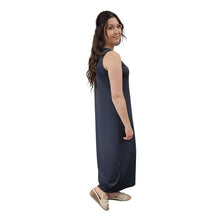 WOMEN'S SLEEVELESS LONG DRESS DARK GREY