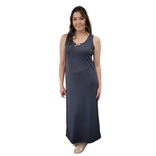 WOMEN'S SLEEVELESS LONG DRESS DARK GREY