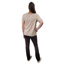 WOMEN'S SLIM FIT PANTS BAMBOO FRENCH TERRY BROWN