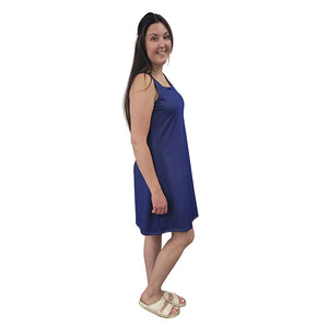 WOMEN'S SQUARE NECK TANK DRESS DENIM