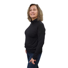 WOMEN'S TONI TOP LONG SLEEVE BAMBOO BLACK