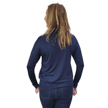 WOMEN'S TONI TOP LONG SLEEVE BAMBOO NAVY