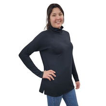 WOMEN'S TORI TOP LONG SLEEVE BAMBOO BLACK