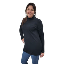 WOMEN'S TORI TOP LONG SLEEVE BAMBOO BLACK