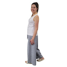 WOMEN'S WRAP PANTS HEMP DENIM CHAMBRAY