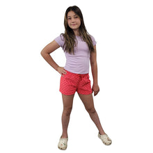 YOUTH PJ SHORTS WHISPER BUBBLE RED
