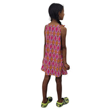 YOUTH SUN DRESS DIAMOND PRINT PINK