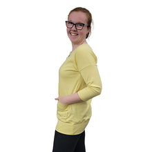 keli-top-3-4-sleeve-yellow