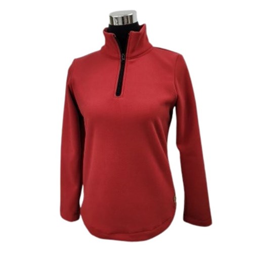 womens-1-4-zip-top-micro-fleece-blush-red