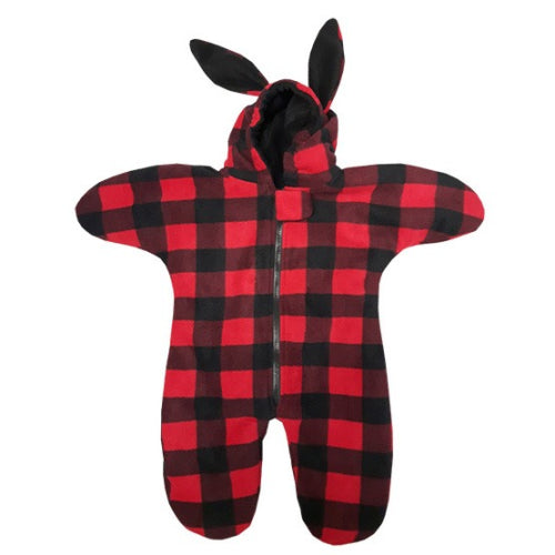 INFANT BUNTING BAG BUNNY BUFFALO CHECK RED