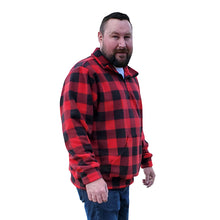 ADULT ZIP PULLOVER BUFFALO CHECK RED