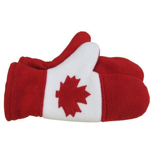  CANADA REVERSIBLE MITTENS RED Made in Canada