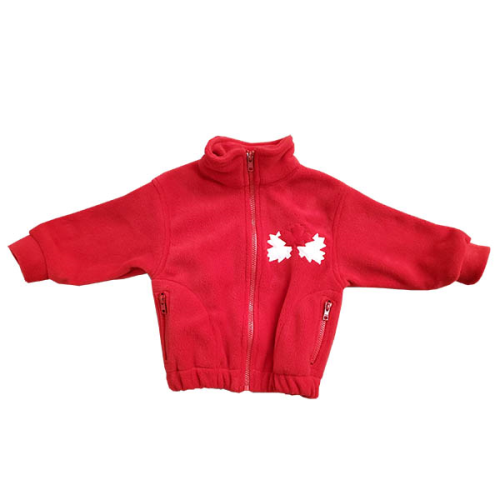 CHILD CANADA BOMBER JACKET RED Made in Canada