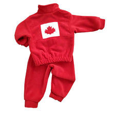 CHILD CANADA BOMBER JACKET SET RED Made in Canada