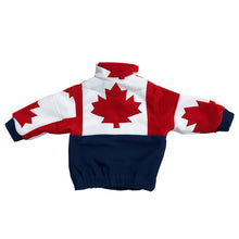 CHILD MAPLE LEAF PATCHWORK BOMBER JACKET NAVY Made in Canada